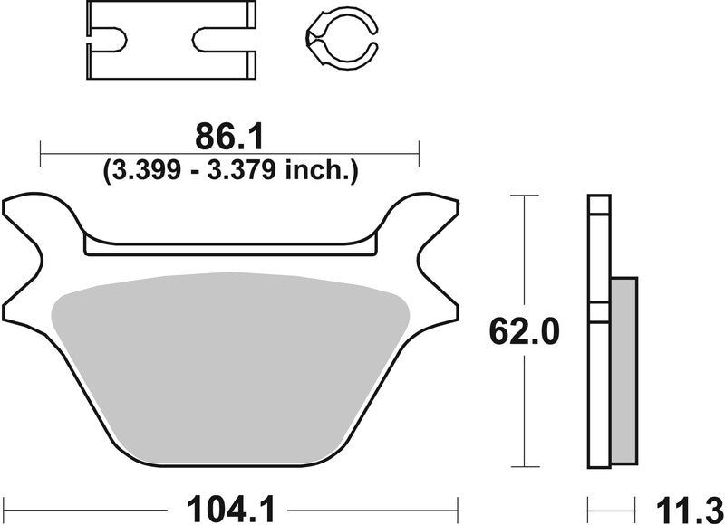 BREMB BRAKE PADS 07HD1011 ORGANIC