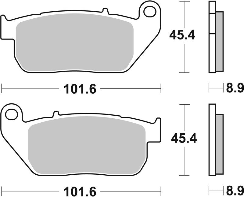 BREMB BRAKE PADS 07HD13SA SINTER METAL