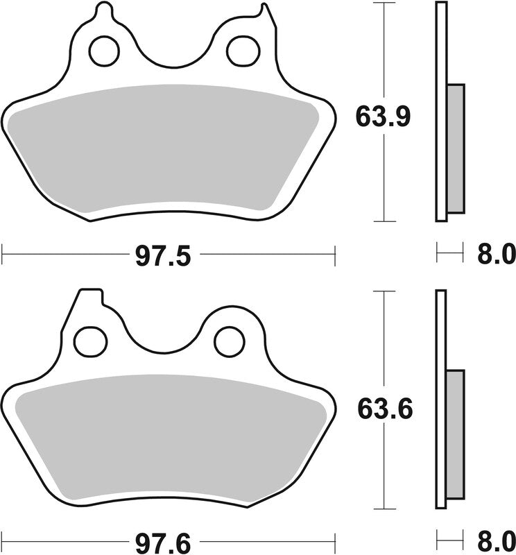 BREMB BRAKE PADS 07HD18SP SINTER METAL
