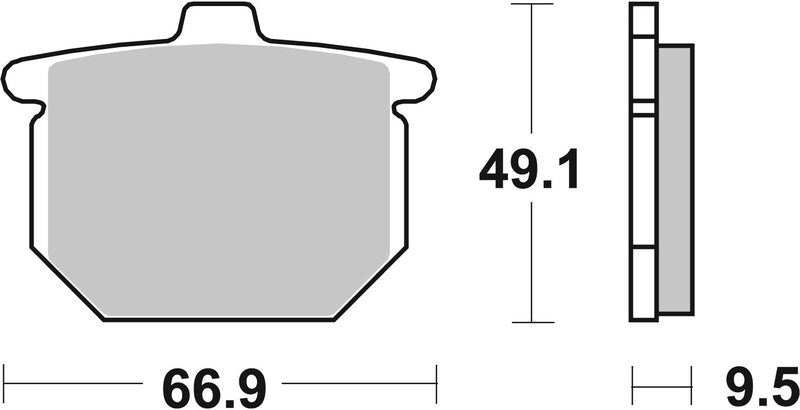 BREMB BRAKE PADS 07HO0307 ORGANIC