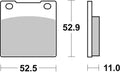 BREMB BRAKE PADS 07HO0712 ORGANIC