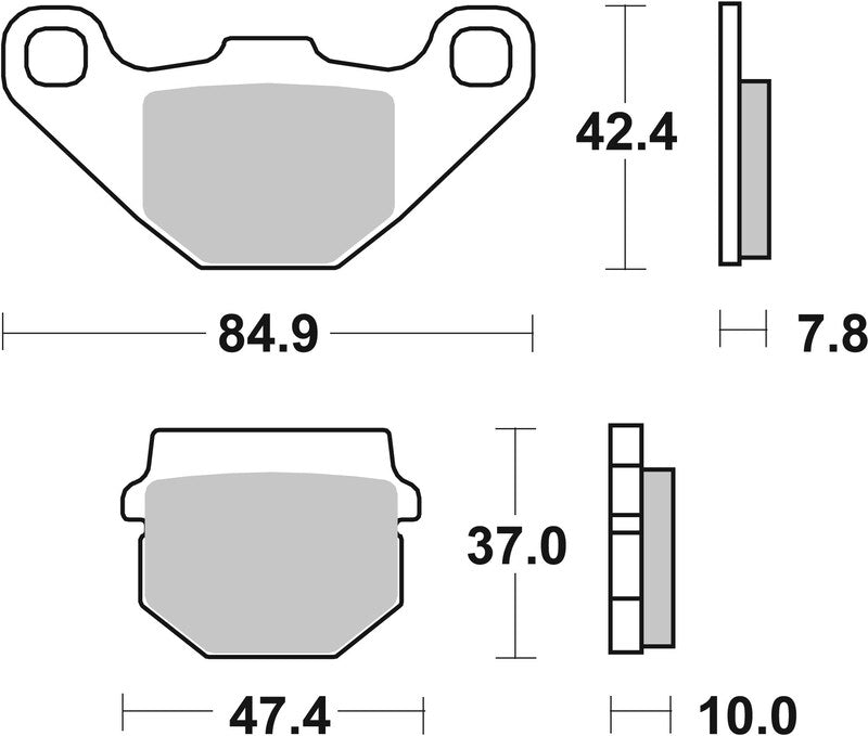 BREMB BRAKE PADS 07HO1118 ORGANIC