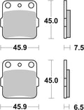 BREMB BRAKE PADS 07HO20SX SINTER METAL