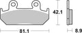BREMB BRAKE PADS 07HO2107 ORGANIC