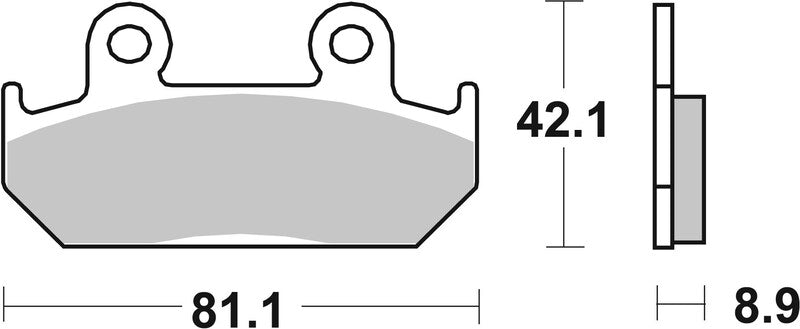 BREMB BRAKE PADS 07HO2107 ORGANIC