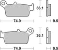 BREMB BRAKE PADS 07HO26SD SINTER METAL