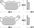 BREMB BRAKE PADS 07HO2711 ORGANIC