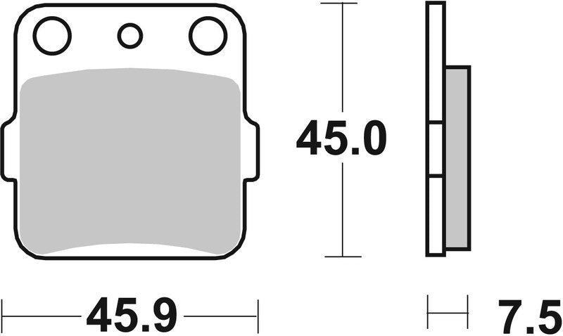 BREMB BRAKE PADS 07HO32SD SINTER METAL