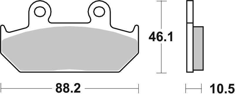 BREMB BRAKE PADS 07HO35SA SINTER METAL