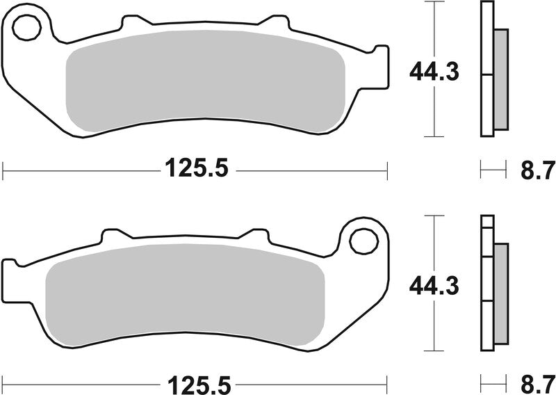 BREMB BRAKE PADS 07HO3907 ORGANIC