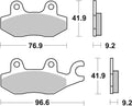 BREMB BRAKE PADS 07HO4008 ORGANIC