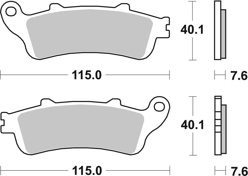 BREMB BRAKE PADS 07HO44SA SINTER METAL
