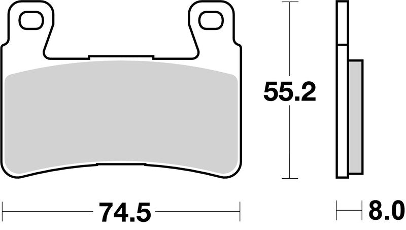 BREMB BRAKE PADS 07HO45RC RACING CARBON