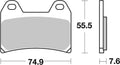 BREMB BRAKE PADS 07HO47SA SINTER METAL