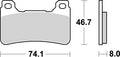 BREMB BRAKE PADS 07HO50SA SINTER METAL