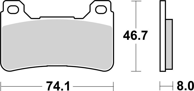 BREMB BRAKE PADS 07HO50SA SINTER METAL