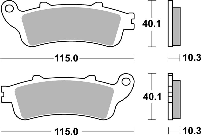 BREMB BRAKE PADS 07HO52SP SINTER METAL
