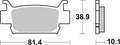 BREMB BRAKE PADS 07HO58SD SINTER METAL