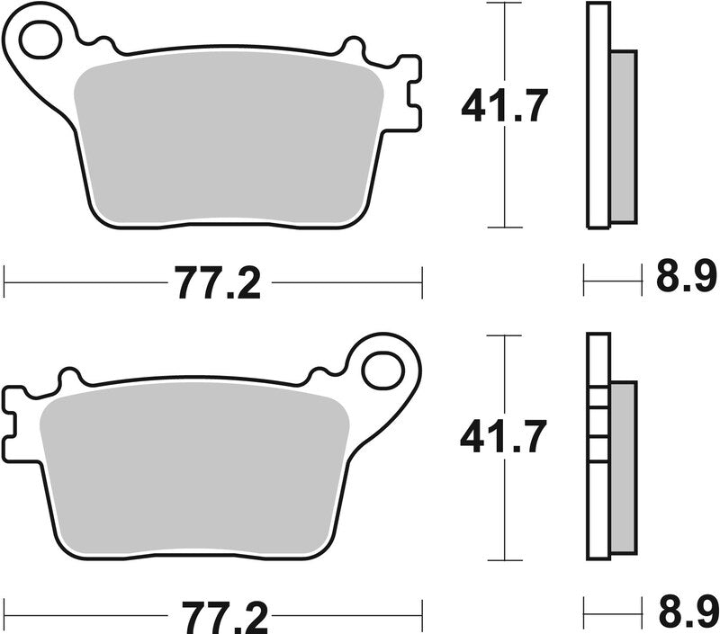 BREMB BRAKE PADS 07HO59SP SINTER METAL