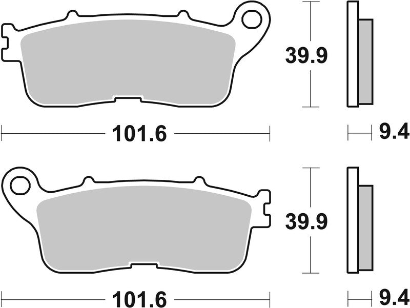 BREMB BRAKE PADS 07HO60SP SINTER METAL