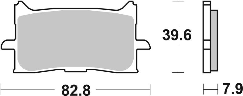 BREMB BRAKE PADS 07HO62SA SINTER METAL