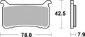 BREMB BRAKE PADS 07HO63SA SINTER METAL