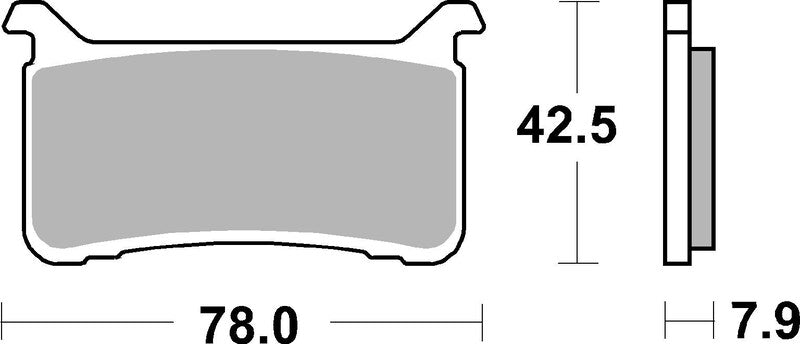 BREMB BRAKE PADS 07HO63SA SINTER METAL