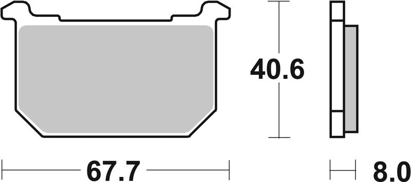 BREMB BRAKE PADS 07KA0506 ORGANIC