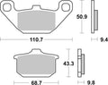 BREMB BRAKE PADS 07KA08SA SINTER METAL