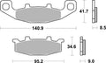BREMB BRAKE PADS 07KA09SP SINTER METAL