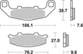 BREMB BRAKE PADS 07KA11SP SINTER METAL