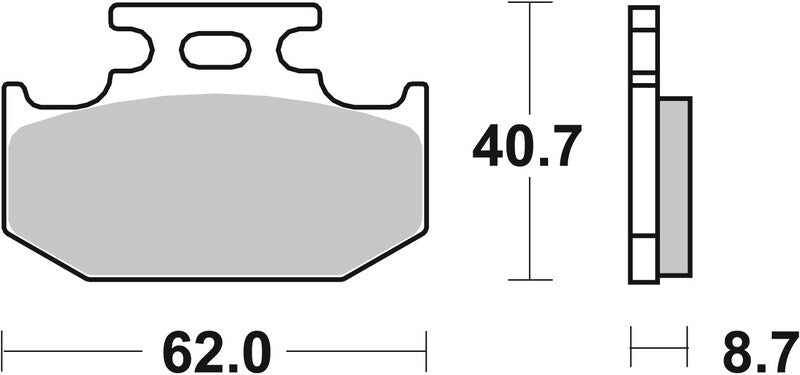 BREMB BRAKE PADS 07KA12SX SINTER METAL