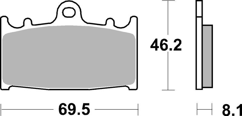 BREMB BRAKE PADS 07KA13SA SINTER METAL