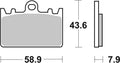 BREMB BRAKE PADS 07KA14SA SINTER METAL