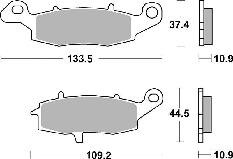 BREMB BRAKE PADS 07KA15SP SINTER METAL