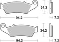 BREMB BRAKE PADS 07KA1705 ORGANIC