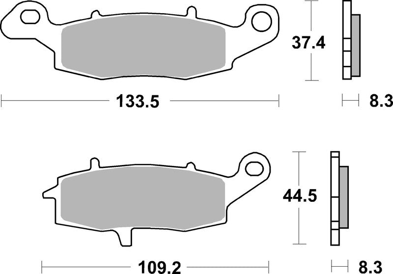 BREMB BRAKE PADS 07KA18SP SINTER METAL