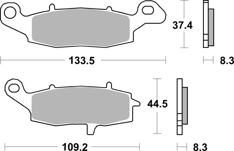 BREMB BRAKE PADS 07KA19SA SINTER METAL