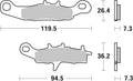 BREMB BRAKE PADS 07KA22SD SINTER METAL
