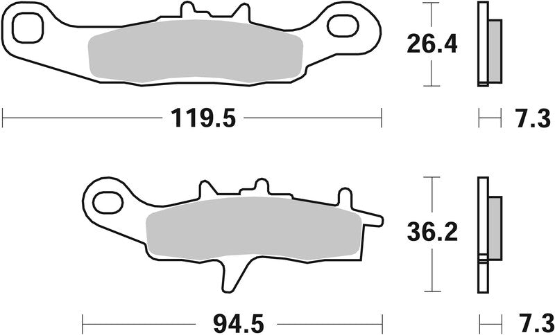 BREMB BRAKE PADS 07KA22SD SINTER METAL
