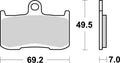 BREMB BRAKE PADS 07KA23SA SINTER METAL