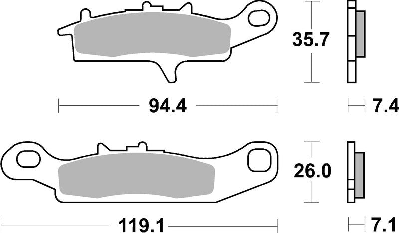 BREMB BRAKE PADS 07KA25SD SINTER METAL