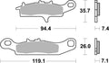 BREMB BRAKE PADS 07KA25SX SINTER METAL