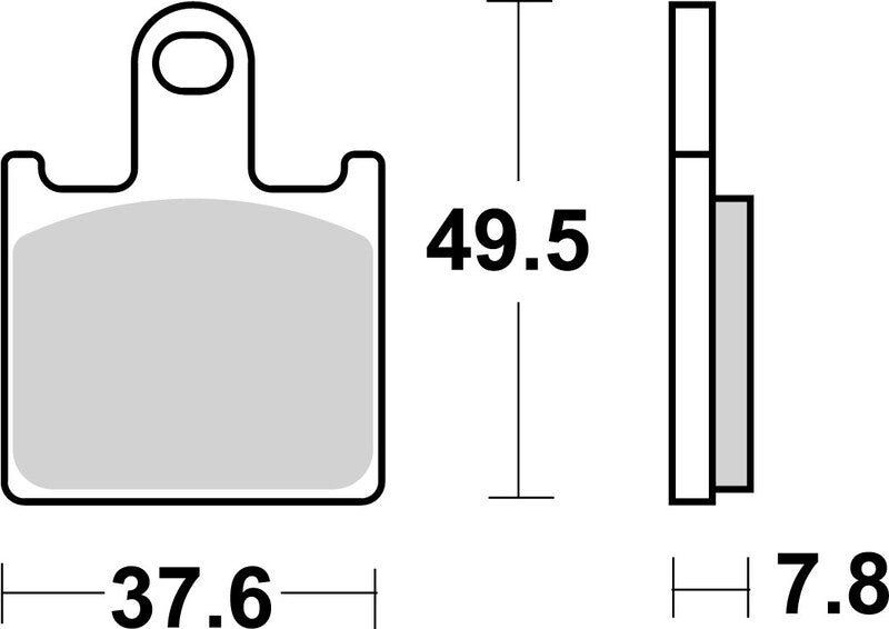 BREMB BRAKE PADS 07KA28SA SINTER METAL