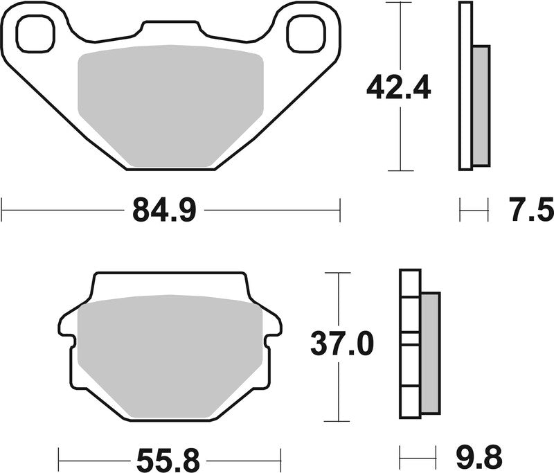 BREMB BRAKE PADS 07KS04SD SINTER METAL