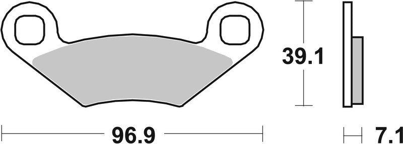 BREMB BRAKE PADS 07PO0106 ORGANIC
