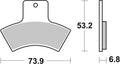 BREMB BRAKE PADS 07PO04SD SINTER METAL