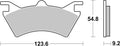 BREMB BRAKE PADS 07PO05SX SINTER METAL