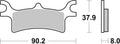 BREMB BRAKE PADS 07PO06SX SINTER METAL