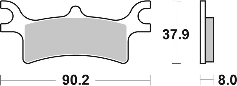 BREMB BRAKE PADS 07PO06SX SINTER METAL